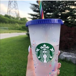 NWT Starbucks Colour Changing Confetti Cups